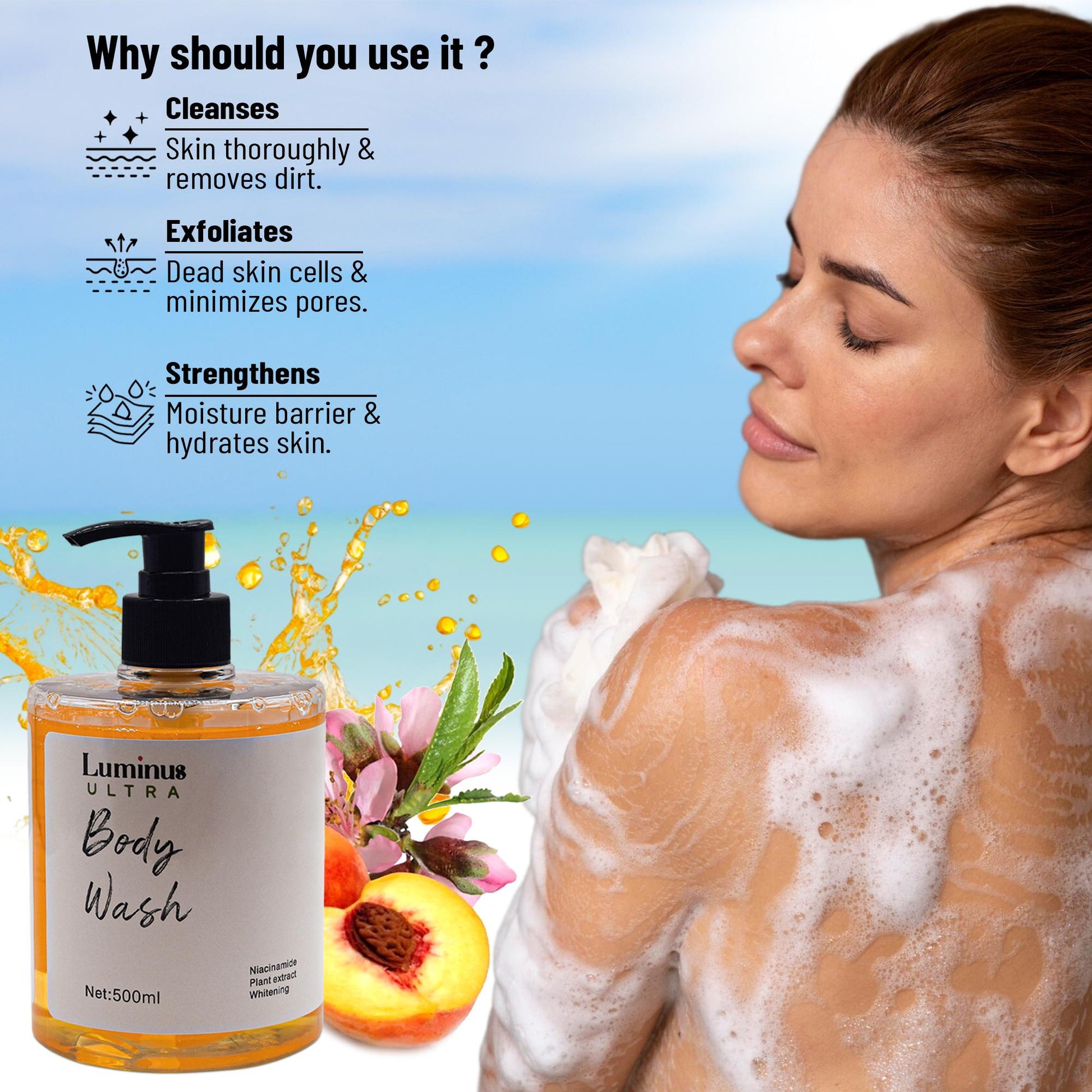 Niacinamide Brightening Body Wash-3