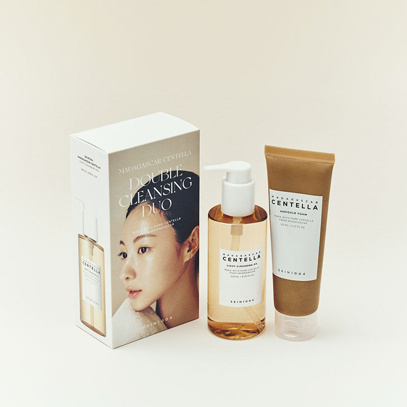 SKIN1004 Madagascar Centella Double Cleansing Duo~"perfect for a thorough two-step cleanse, removing makeup, sunscreen, and impurities"
